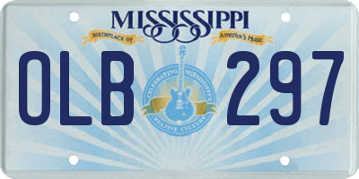 MS license plate OLB297