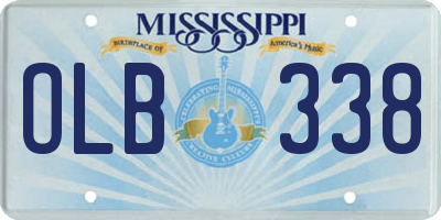 MS license plate OLB338