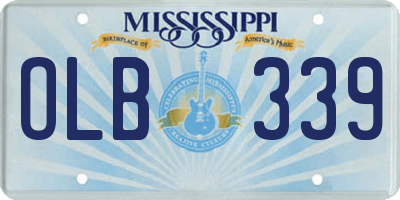 MS license plate OLB339