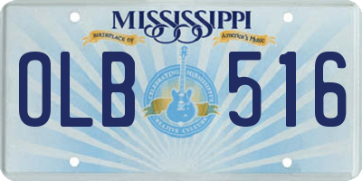 MS license plate OLB516
