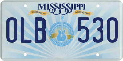MS license plate OLB530