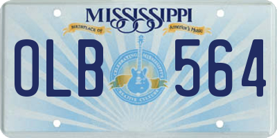 MS license plate OLB564