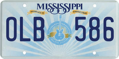MS license plate OLB586