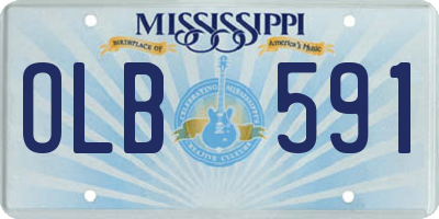 MS license plate OLB591