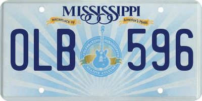 MS license plate OLB596