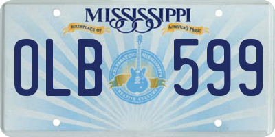 MS license plate OLB599