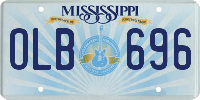 MS license plate OLB696