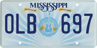 MS license plate OLB697