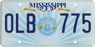 MS license plate OLB775