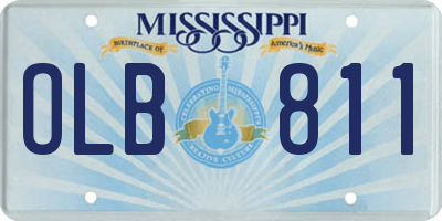 MS license plate OLB811