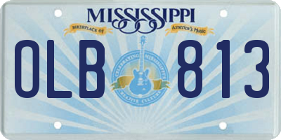 MS license plate OLB813