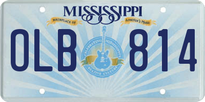 MS license plate OLB814