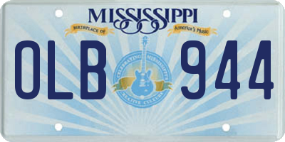 MS license plate OLB944