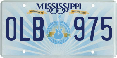 MS license plate OLB975