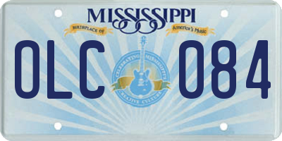 MS license plate OLC084