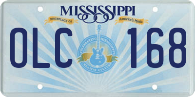 MS license plate OLC168