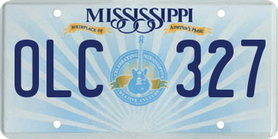 MS license plate OLC327