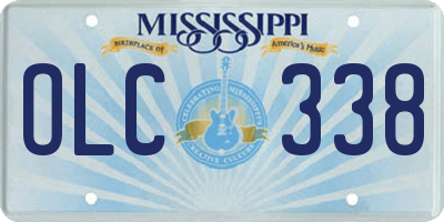 MS license plate OLC338