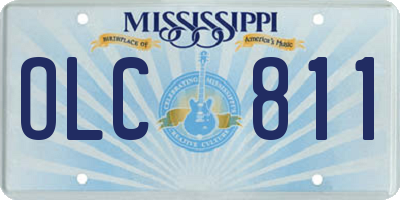 MS license plate OLC811