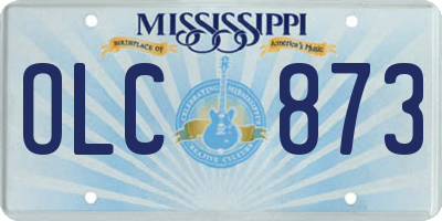 MS license plate OLC873