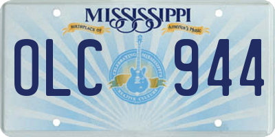 MS license plate OLC944