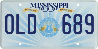 MS license plate OLD689