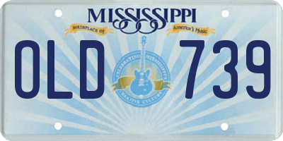 MS license plate OLD739