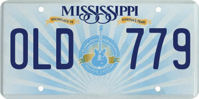 MS license plate OLD779