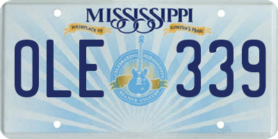 MS license plate OLE339