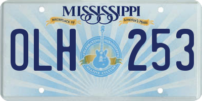 MS license plate OLH253