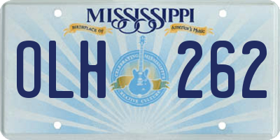 MS license plate OLH262