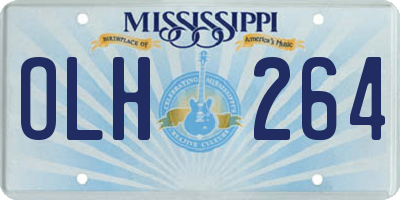 MS license plate OLH264