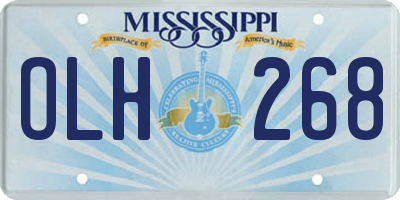 MS license plate OLH268