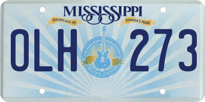 MS license plate OLH273