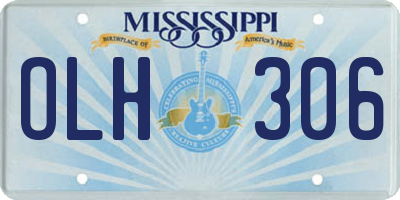 MS license plate OLH306