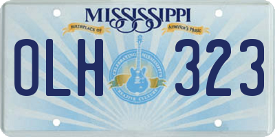 MS license plate OLH323