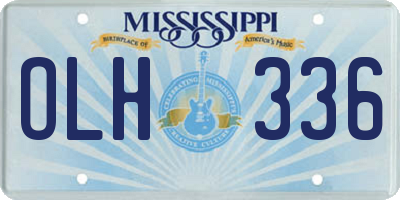 MS license plate OLH336