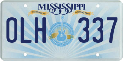 MS license plate OLH337
