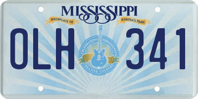 MS license plate OLH341