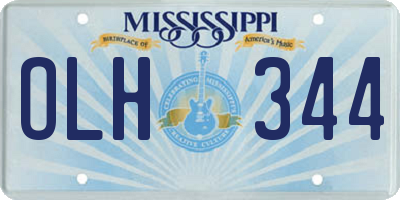 MS license plate OLH344