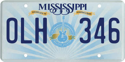 MS license plate OLH346