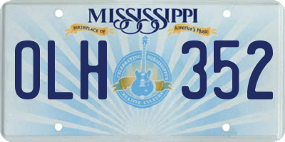 MS license plate OLH352
