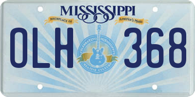 MS license plate OLH368