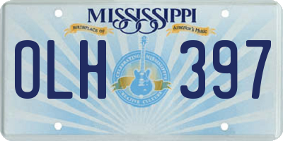 MS license plate OLH397