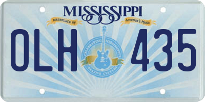 MS license plate OLH435