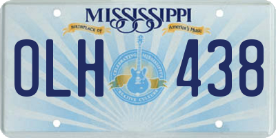 MS license plate OLH438