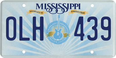 MS license plate OLH439