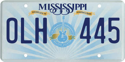 MS license plate OLH445