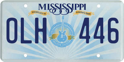 MS license plate OLH446