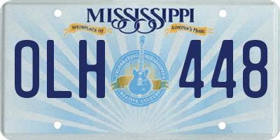 MS license plate OLH448